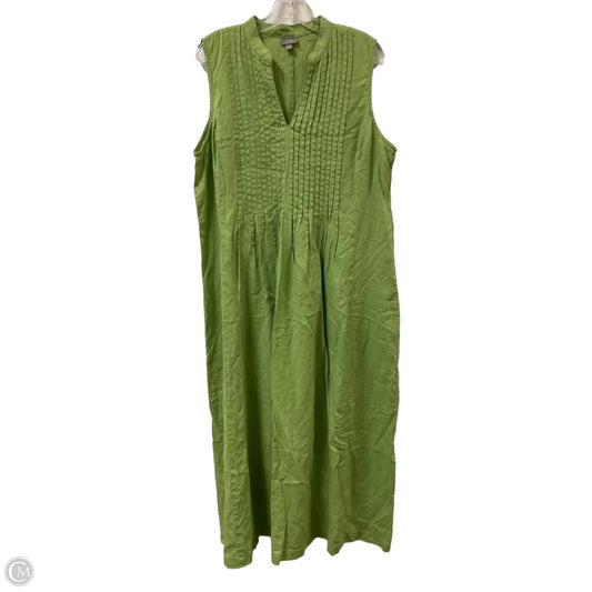 Dress Casual Maxi By J. Jill In Green, Size: Xl