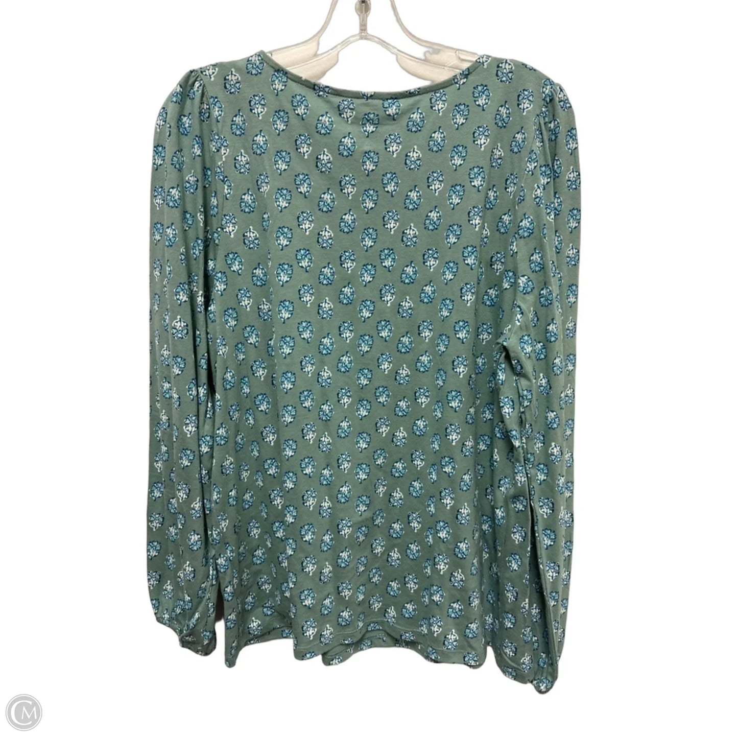 Top Long Sleeve By Lucky Brand In Green, Size: L