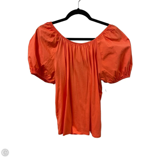 Top Short Sleeve By A New Day In Orange, Size: L