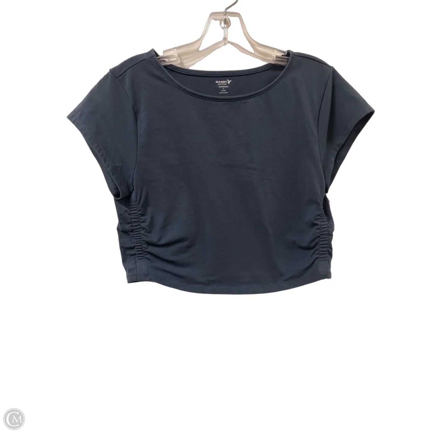 Athletic Top Short Sleeve By Old Navy In Grey, Size: L