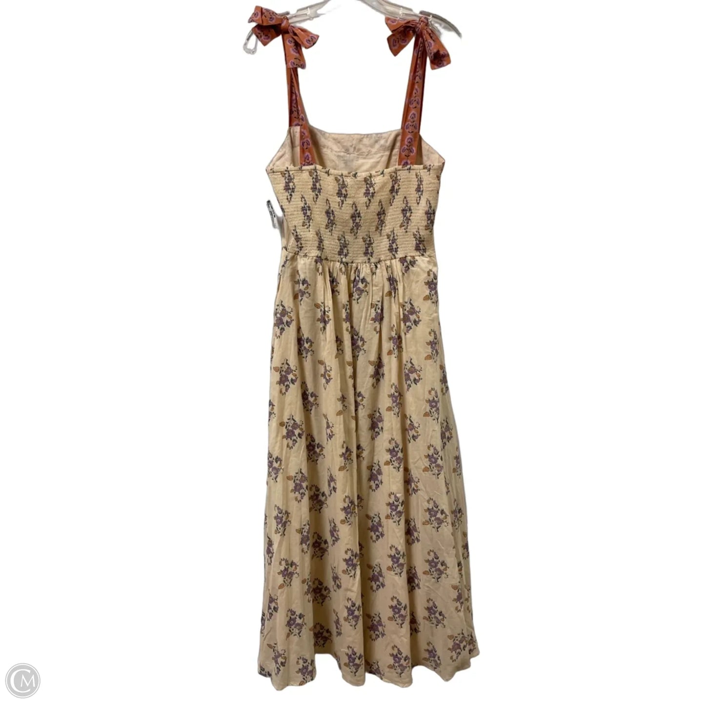 Dress Casual Maxi By Bila In Cream & Purple, Size: M