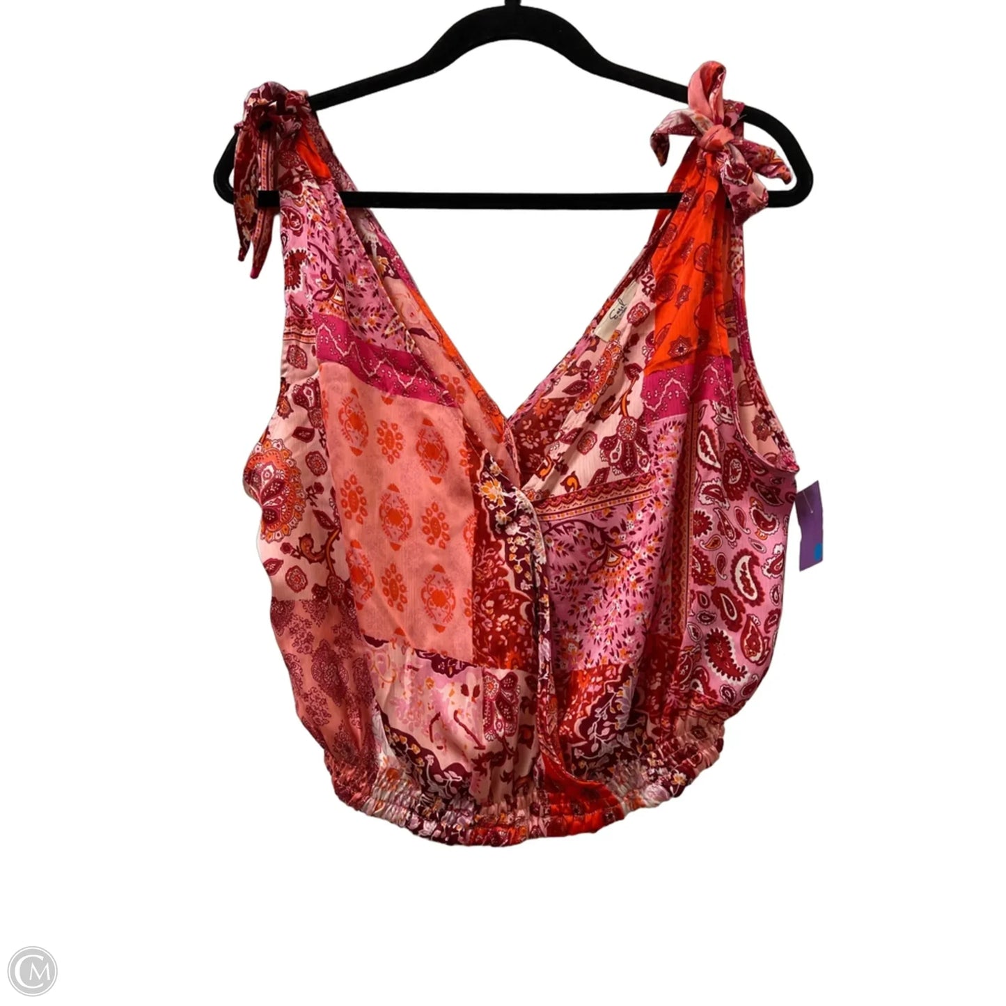Top Sleeveless By Easel In Red, Size: M