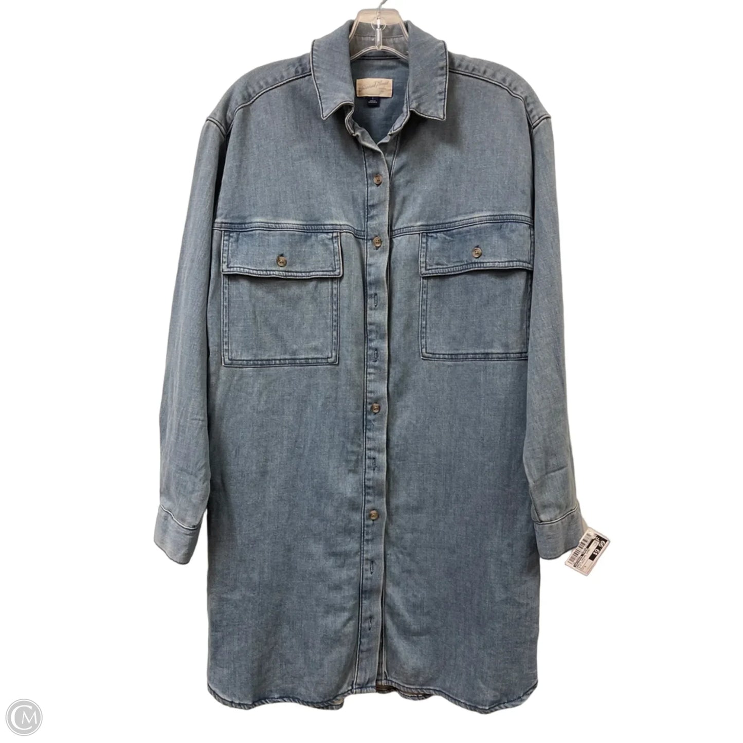 Dress Casual Short By Universal Thread In Blue Denim, Size: S