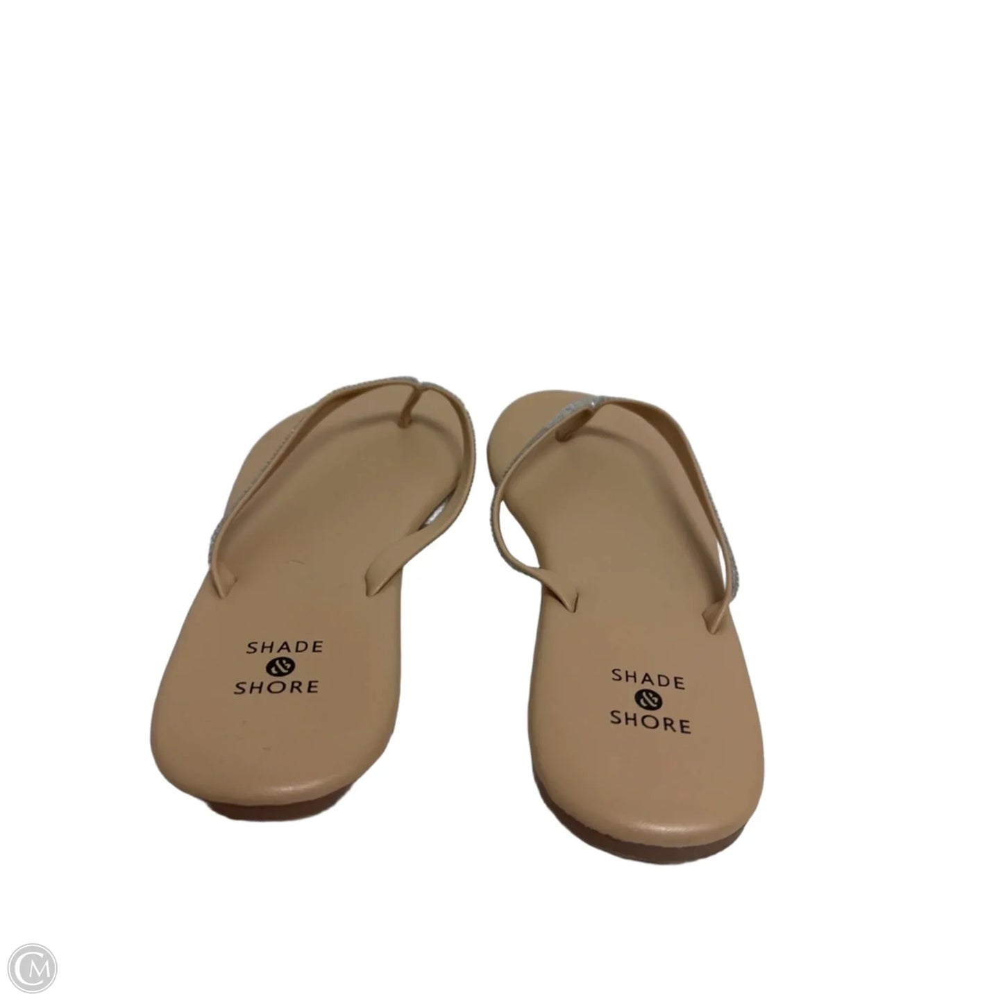Sandals Flip Flops By Shade & Shore In Cream, Size: 6