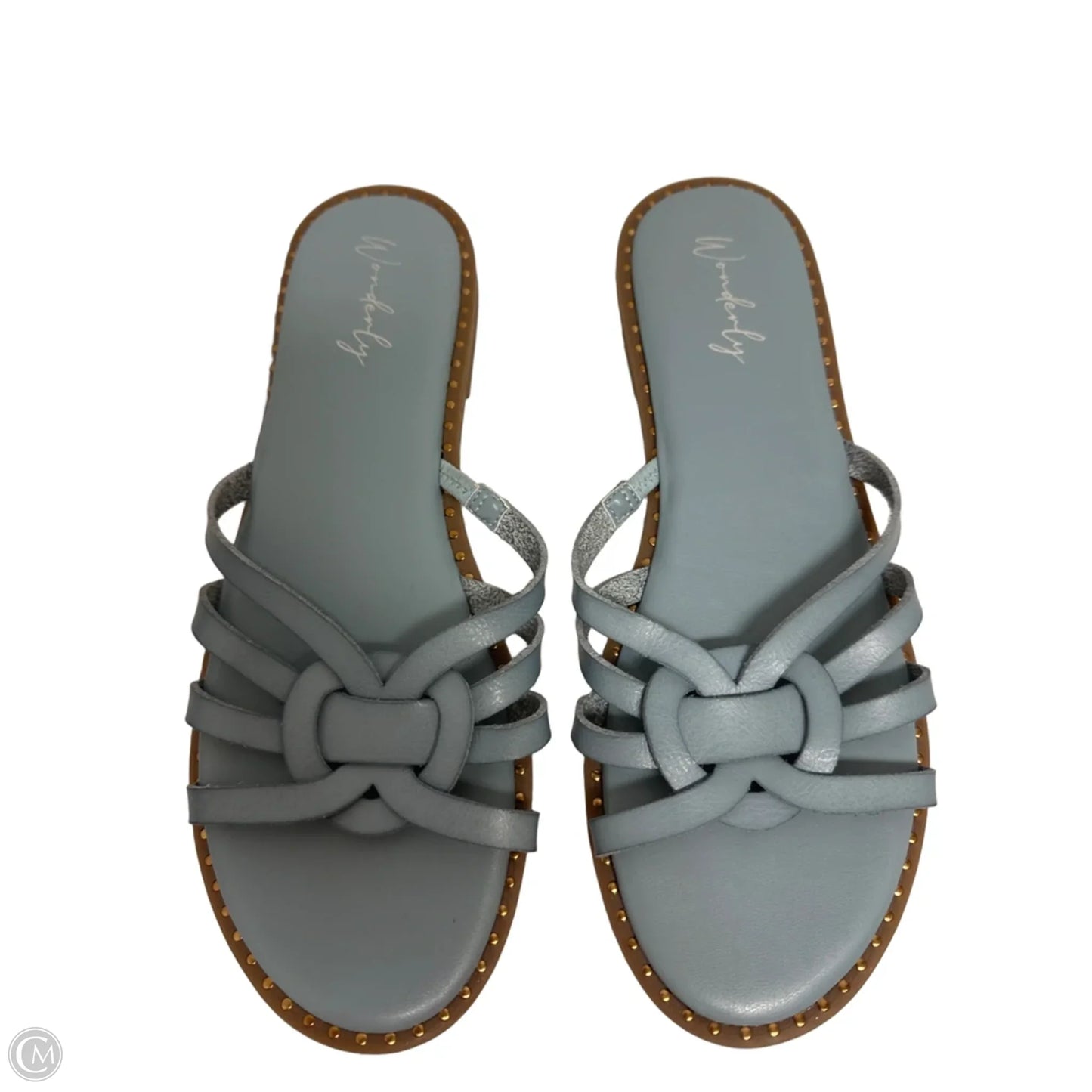 Sandals Flats By Wonderly In Blue, Size: 11