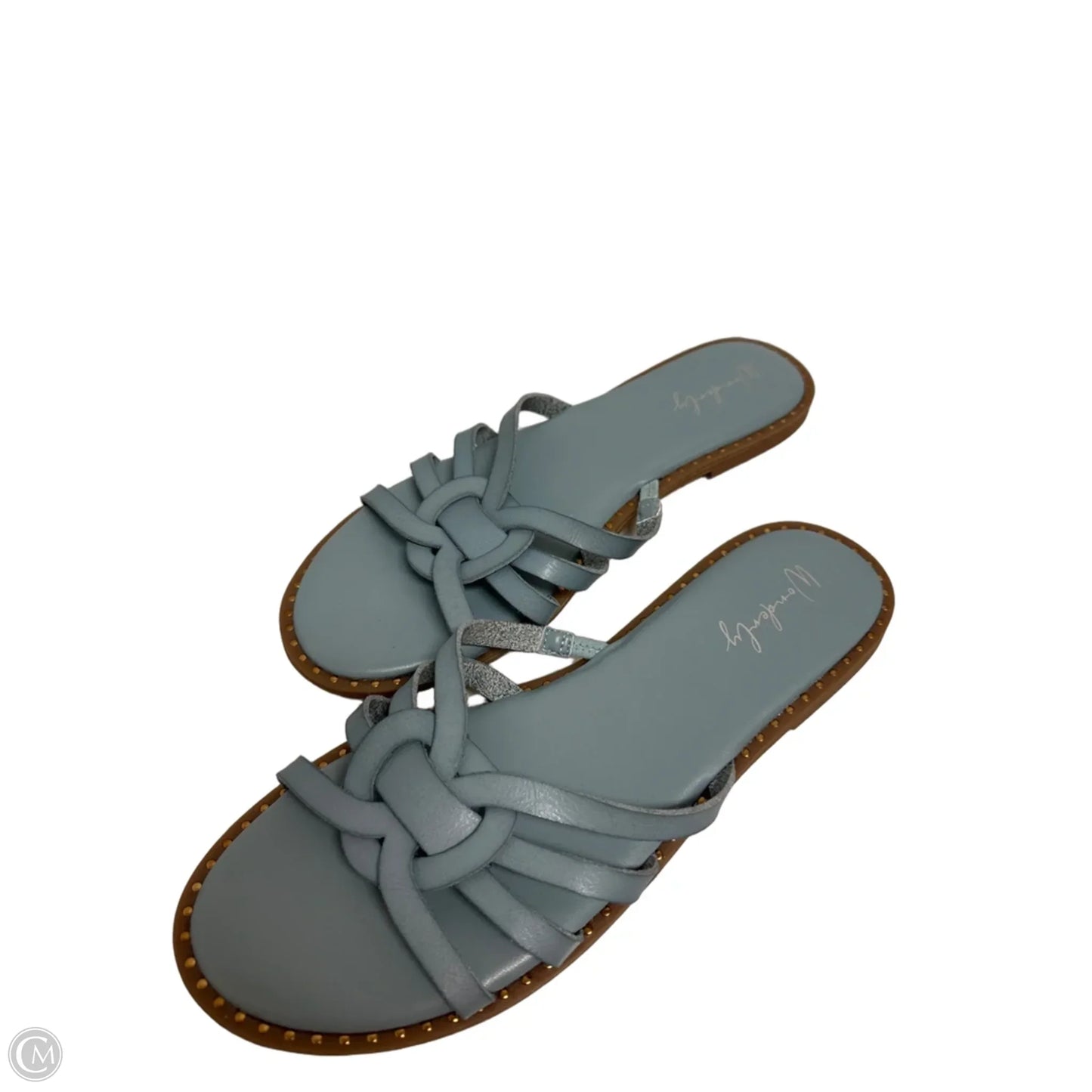 Sandals Flats By Wonderly In Blue, Size: 11