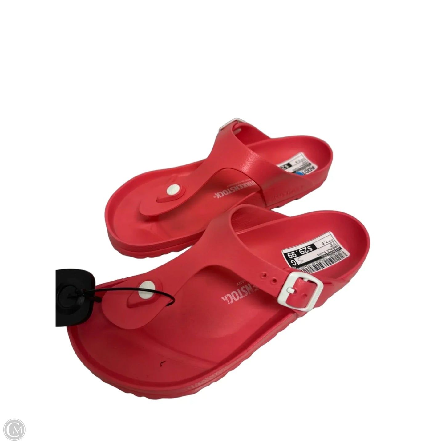 Sandals Flats By Birkenstock In Pink, Size: 7.5
