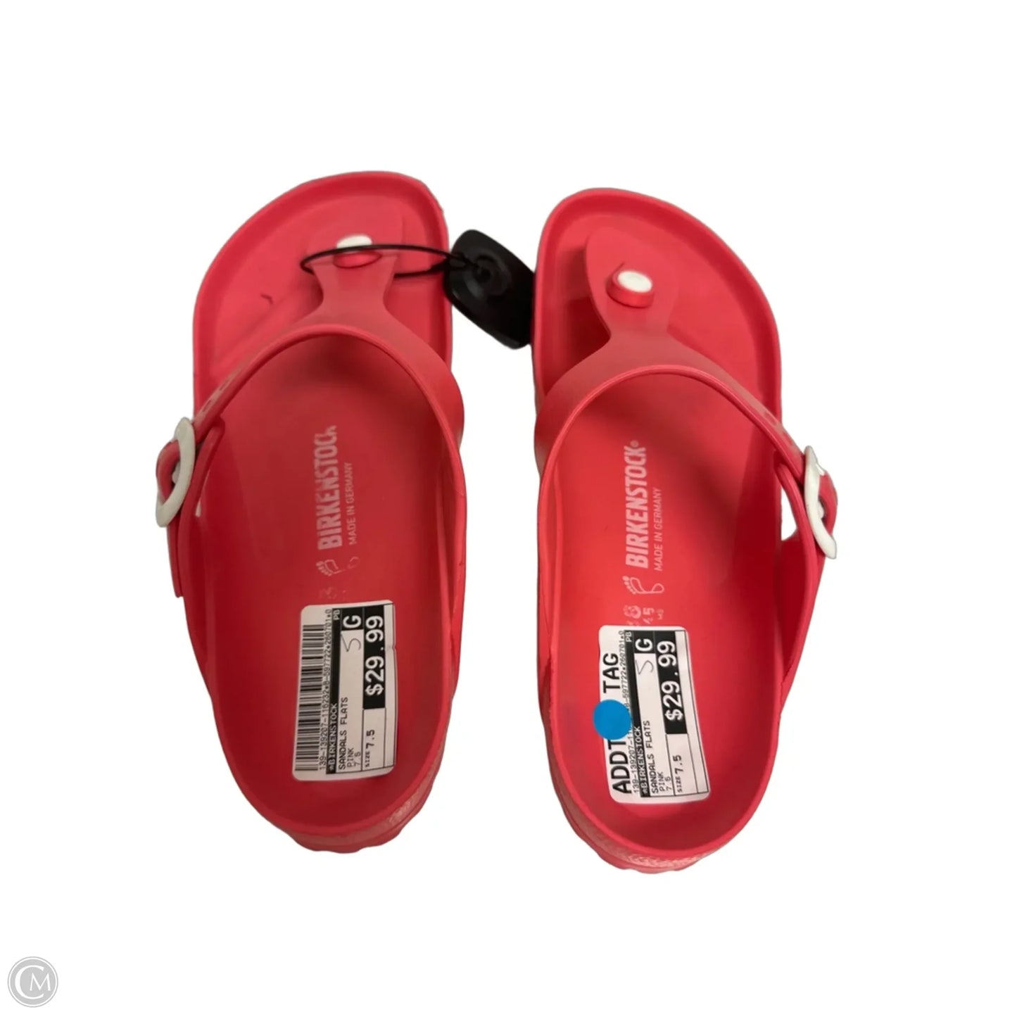 Sandals Flats By Birkenstock In Pink, Size: 7.5