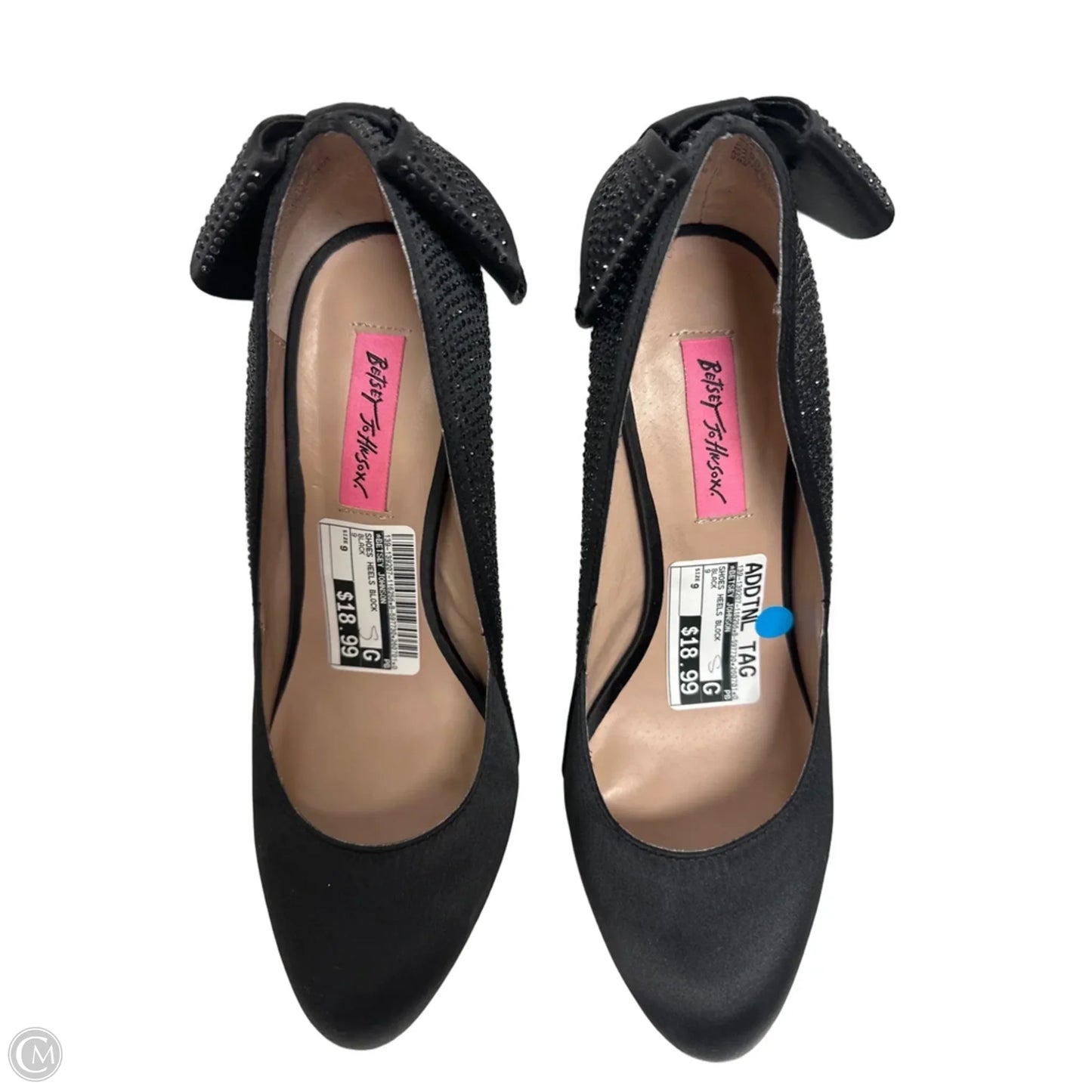 Shoes Heels Block By Betsey Johnson In Black, Size: 9