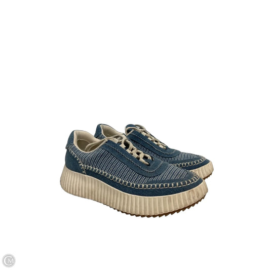 Shoes Sneakers By Dolce Vita In Blue & Cream, Size: 10