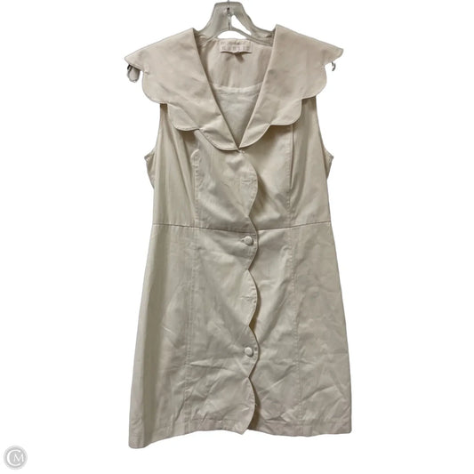 Dress Casual Short By Karlie In Cream, Size: M