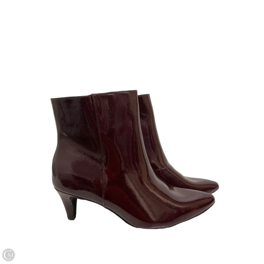 Boots Ankle Heels By Old Navy In Red, Size: 8.5