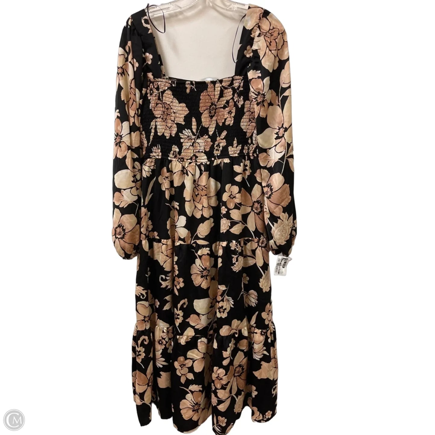 Dress Casual Maxi By Clothes Mentor In Black & Cream, Size: M