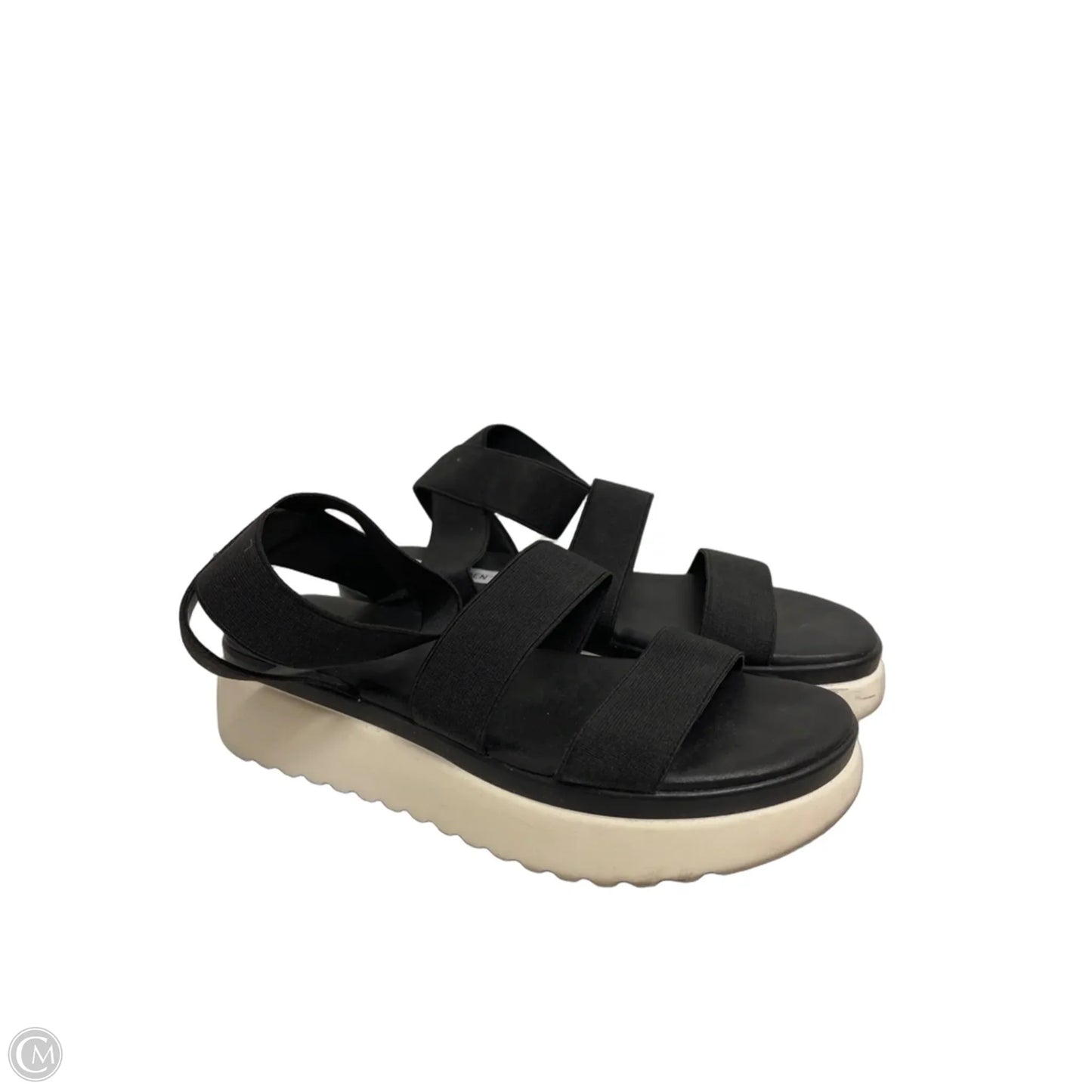 Sandals Flats By Steve Madden In Black, Size: 7.5