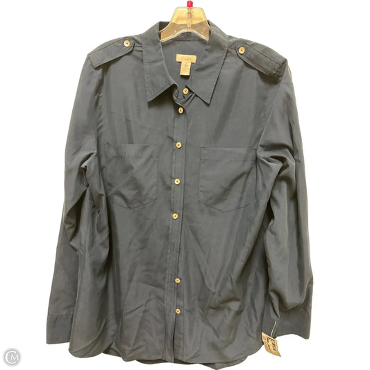 Blouse Long Sleeve By Chicos In Blue, Size: L