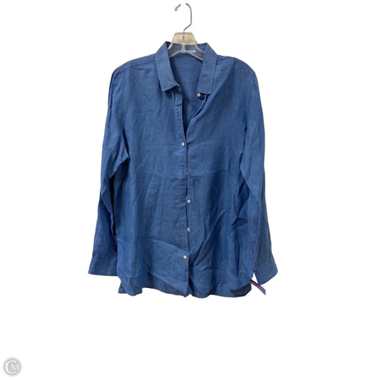 Blouse Long Sleeve By J Mclaughlin In Blue, Size: L