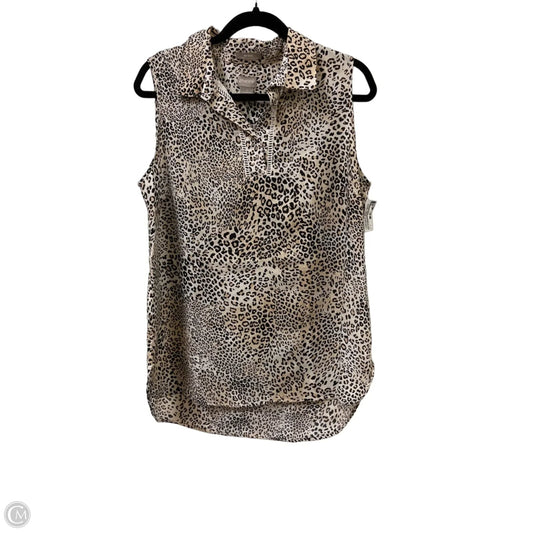 Top Sleeveless By Chicos In Animal Print, Size: M