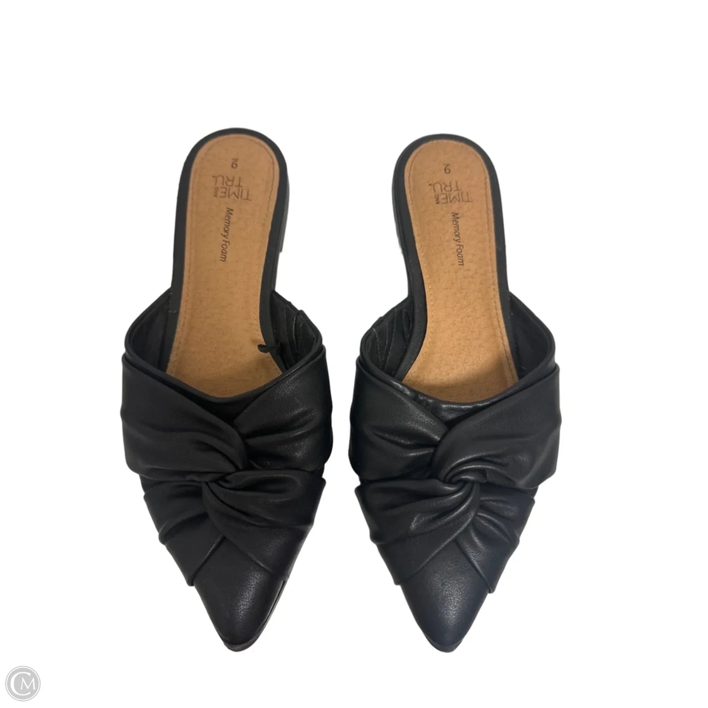 Shoes Flats By Time And Tru In Black, Size: 9