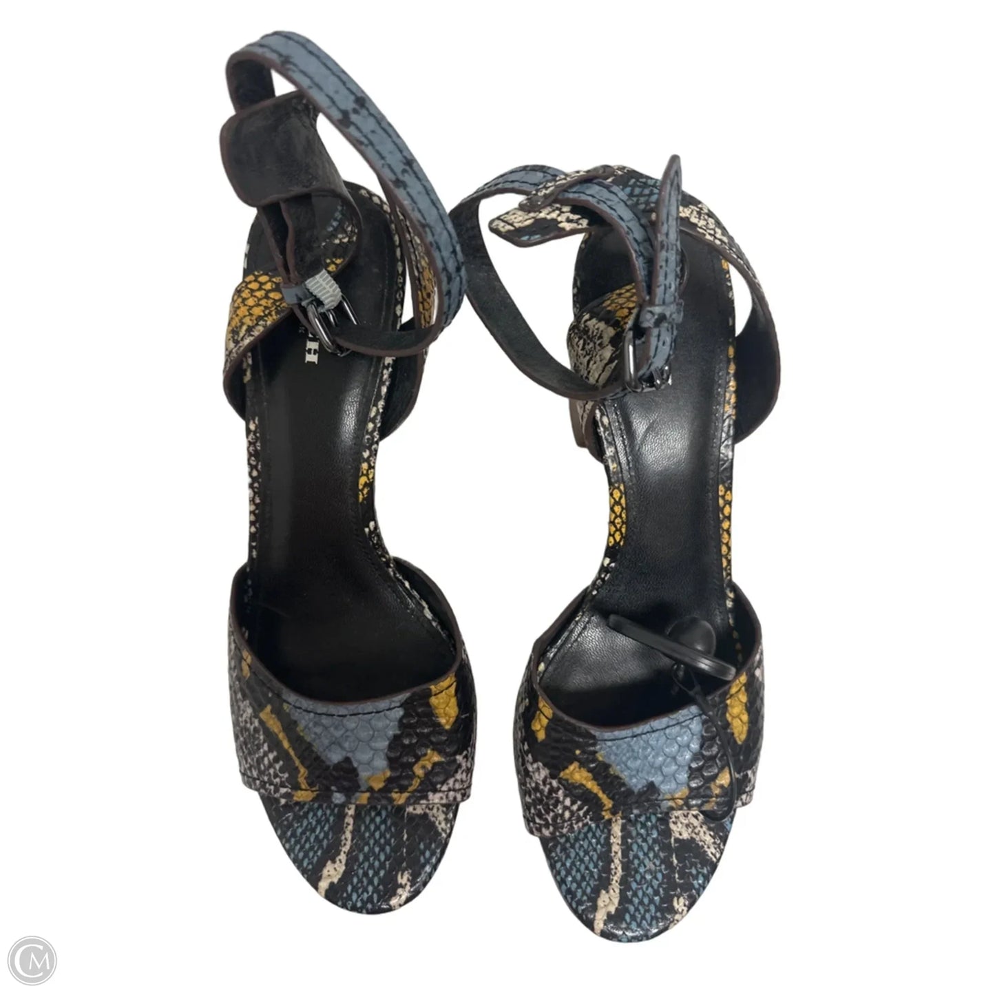 Sandals Designer By Coach In Snakeskin Print, Size: 10