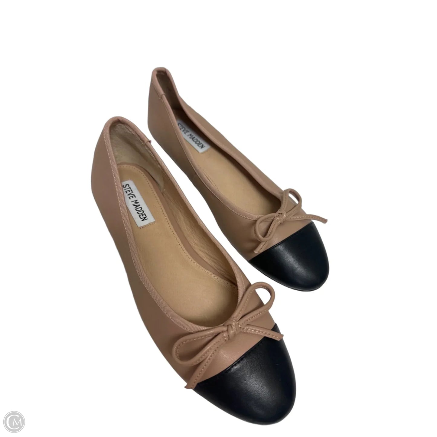 Shoes Flats By Steve Madden In Black & Cream, Size: 9