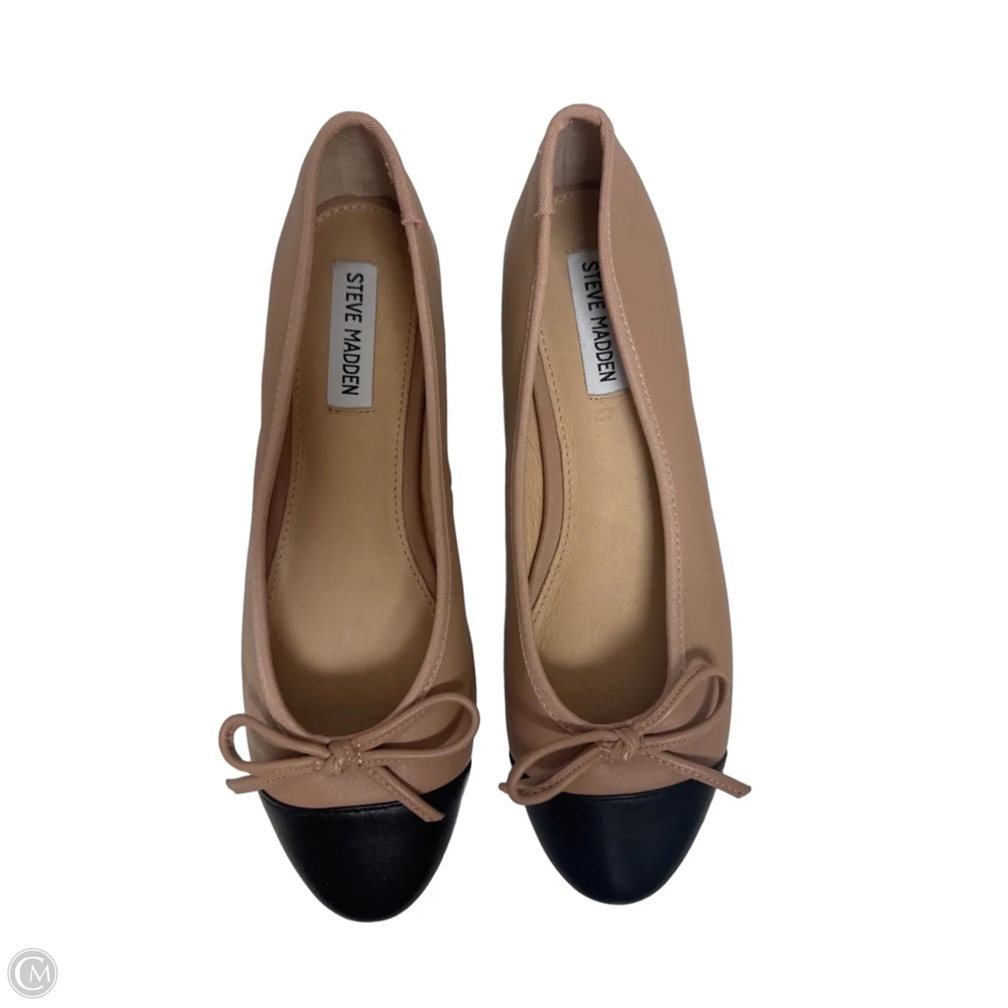 Shoes Flats By Steve Madden In Black & Cream, Size: 9