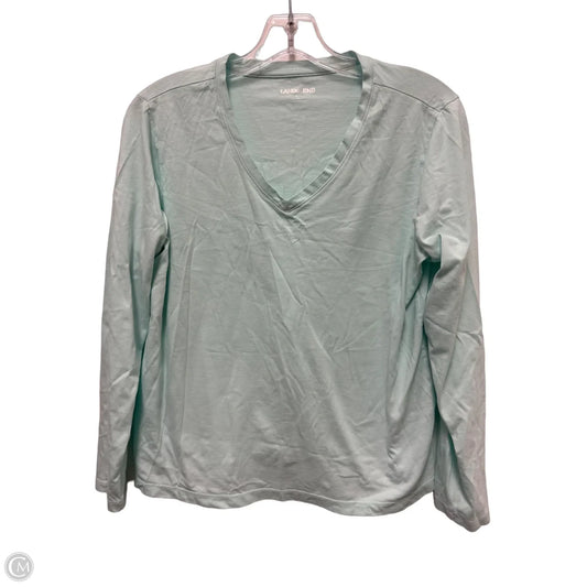 Top Long Sleeve By Lands End In Blue, Size: S