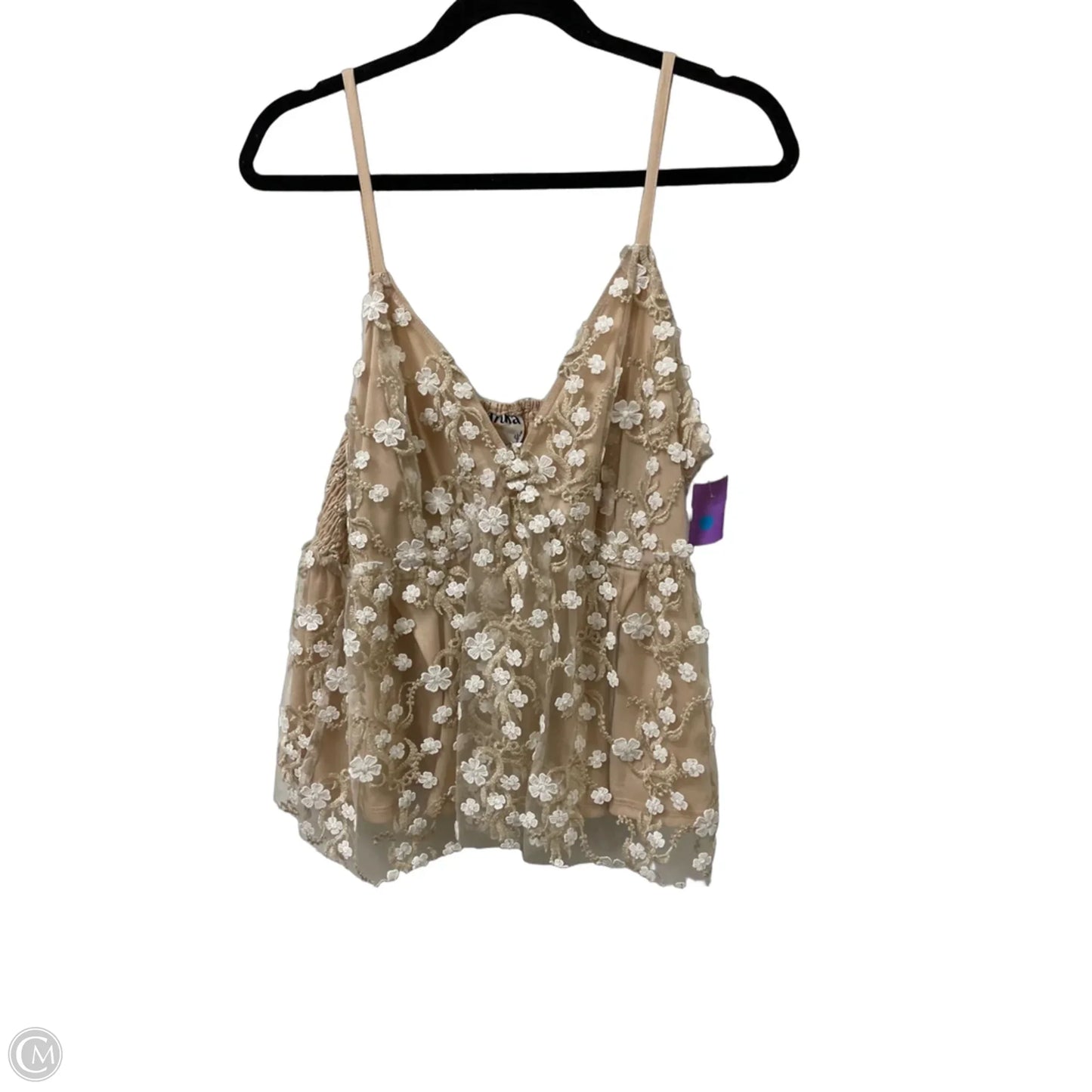 Top Sleeveless By Arula In Cream, Size: Xl