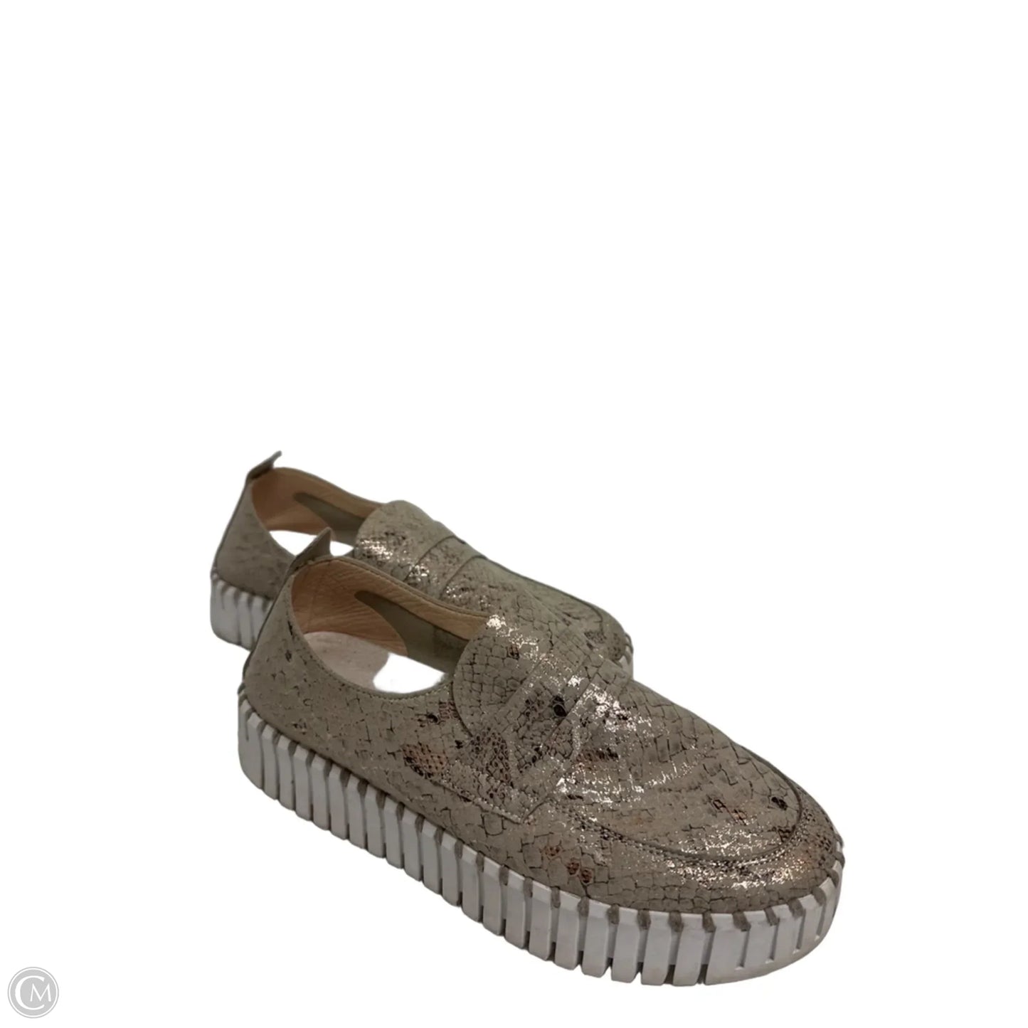 Shoes Flats By Clothes Mentor In Snakeskin Print, Size: 7.5