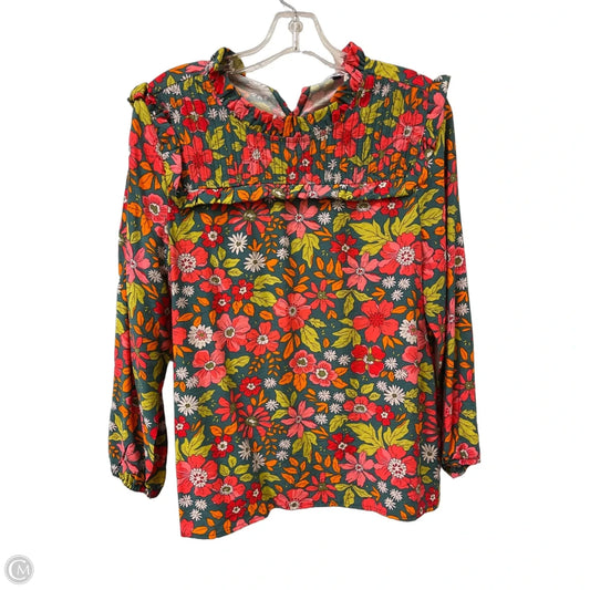 Top Long Sleeve By Michelle Mcdowell In Floral Print, Size: S