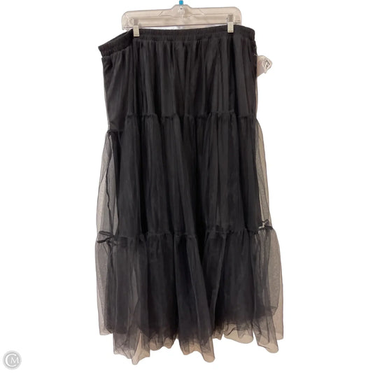Skirt Midi By Torrid In Black, Size: 22