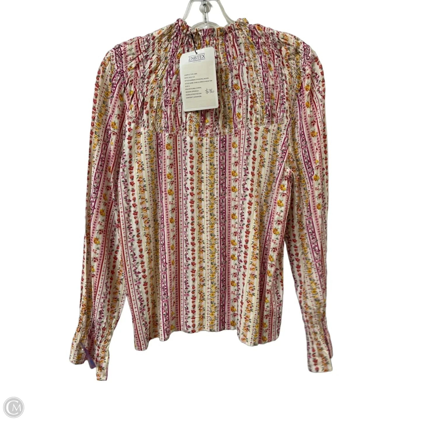 Top Long Sleeve By Clothes Mentor In Floral Print, Size: S