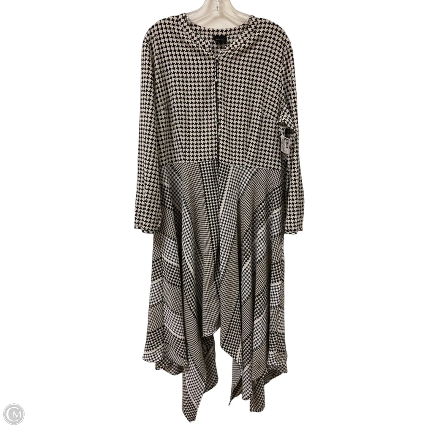 Dress Casual Maxi By Who What Wear In Black & Cream, Size: 1x