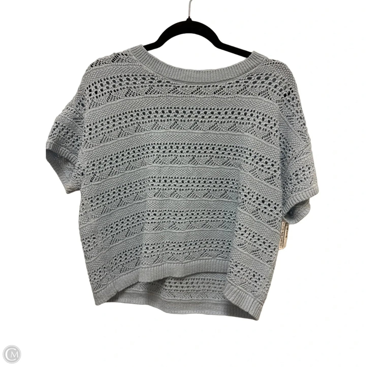 Sweater Short Sleeve By Loft In Blue, Size: S