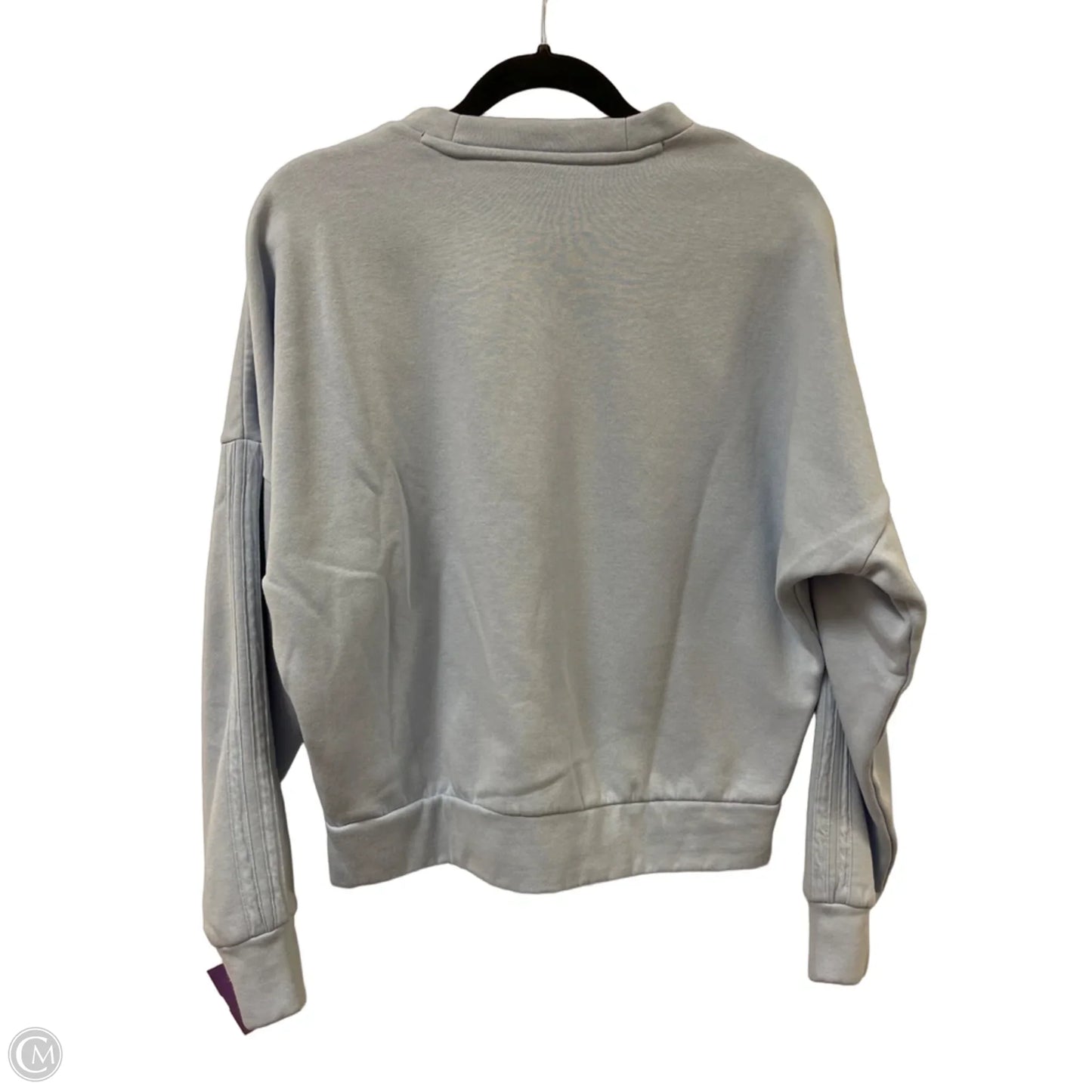 Athletic Sweatshirt Crewneck By Adidas In Blue, Size: S