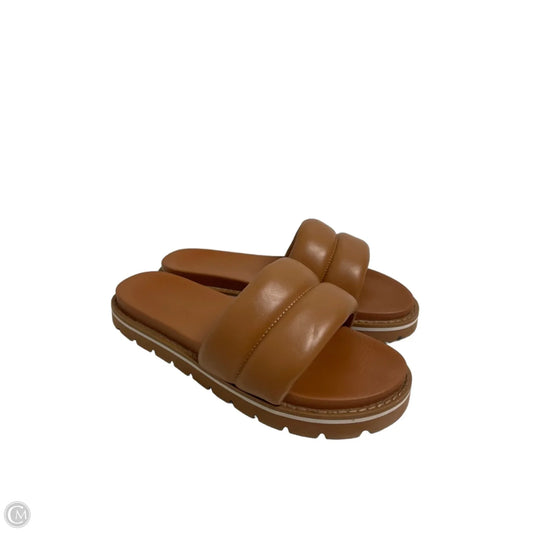 Sandals Flats By The Drop In Brown, Size: 6