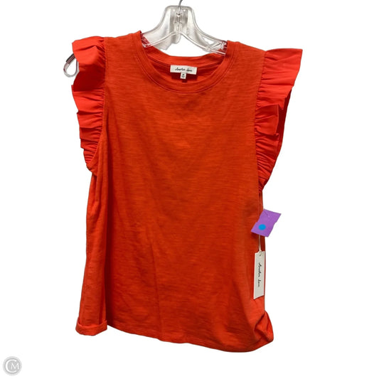 Top Short Sleeve By Another Love In Orange, Size: M