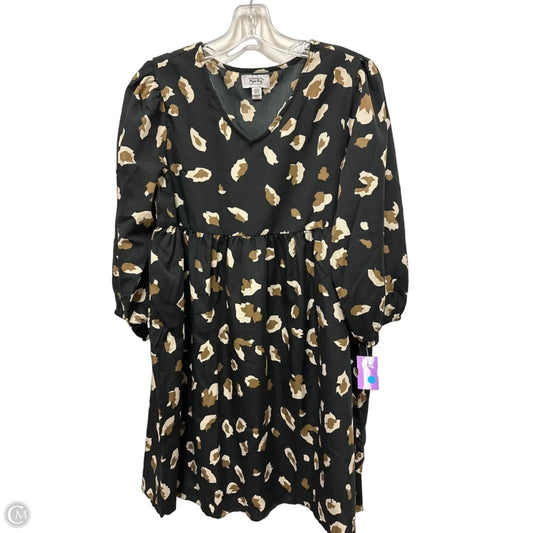 Dress Casual Short By Myra In Black & Cream, Size: M