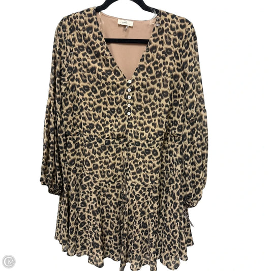 Dress Casual Short By Entro In Animal Print, Size: S