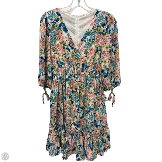Dress Casual Short By Clothes Mentor In Floral Print, Size: M