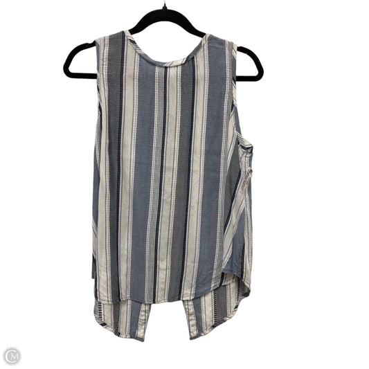 Top Sleeveless By Chelsea And Violet In Blue & White, Size: M