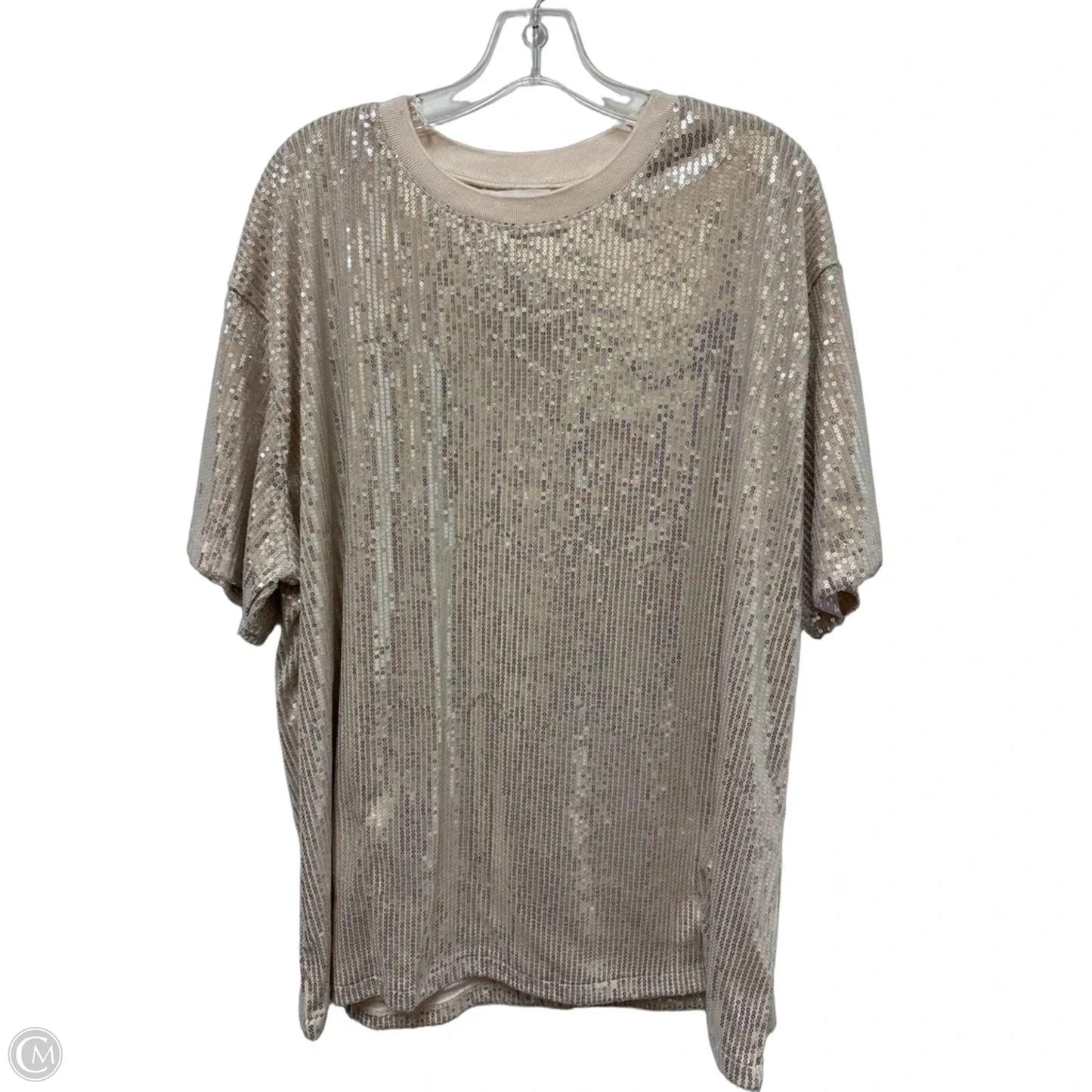 Top Short Sleeve By Altard State In Silver, Size: Xl