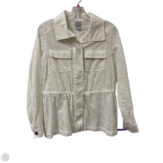 Jacket Other By Chicos In White, Size: S