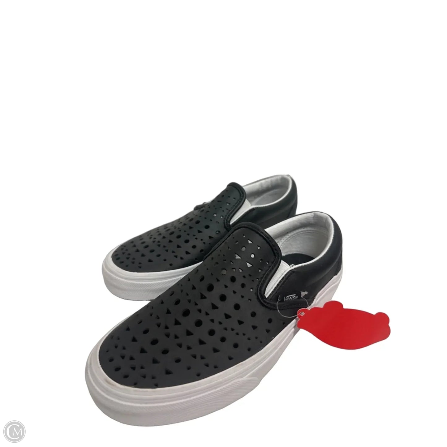 Shoes Flats By Vans In Black, Size: 5