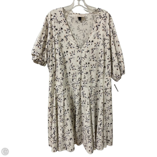 Dress Casual Midi By Universal Thread In Floral Print, Size: 1x