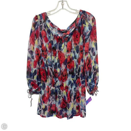 Tunic Long Sleeve By Allen B In Multi-colored, Size: Xl