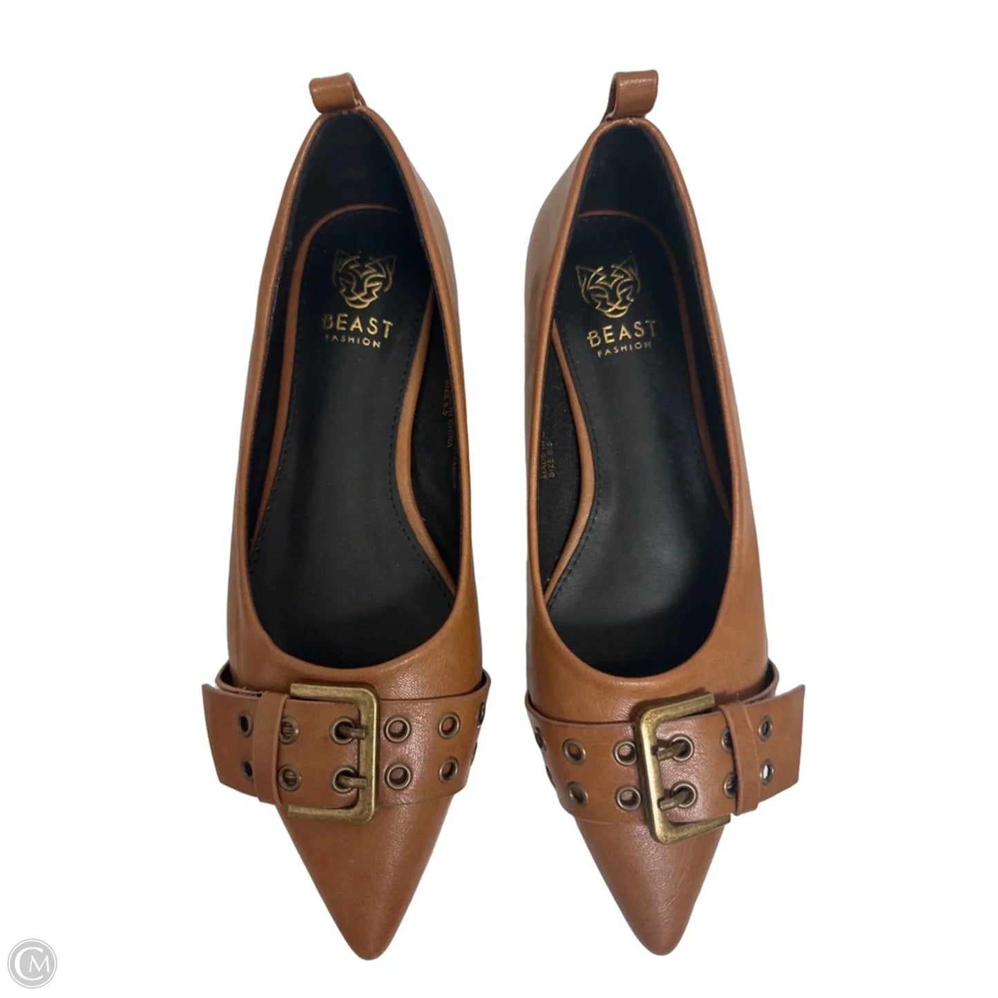 Shoes Flats By Clothes Mentor In Brown, Size: 6.5