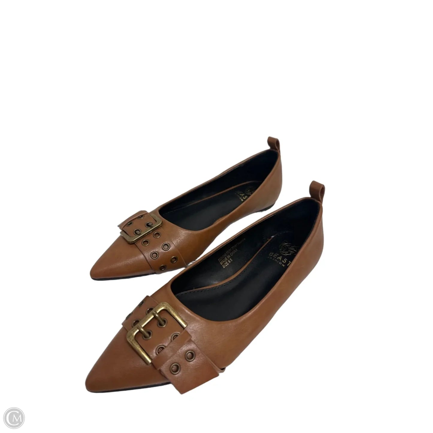 Shoes Flats By Clothes Mentor In Brown, Size: 6.5