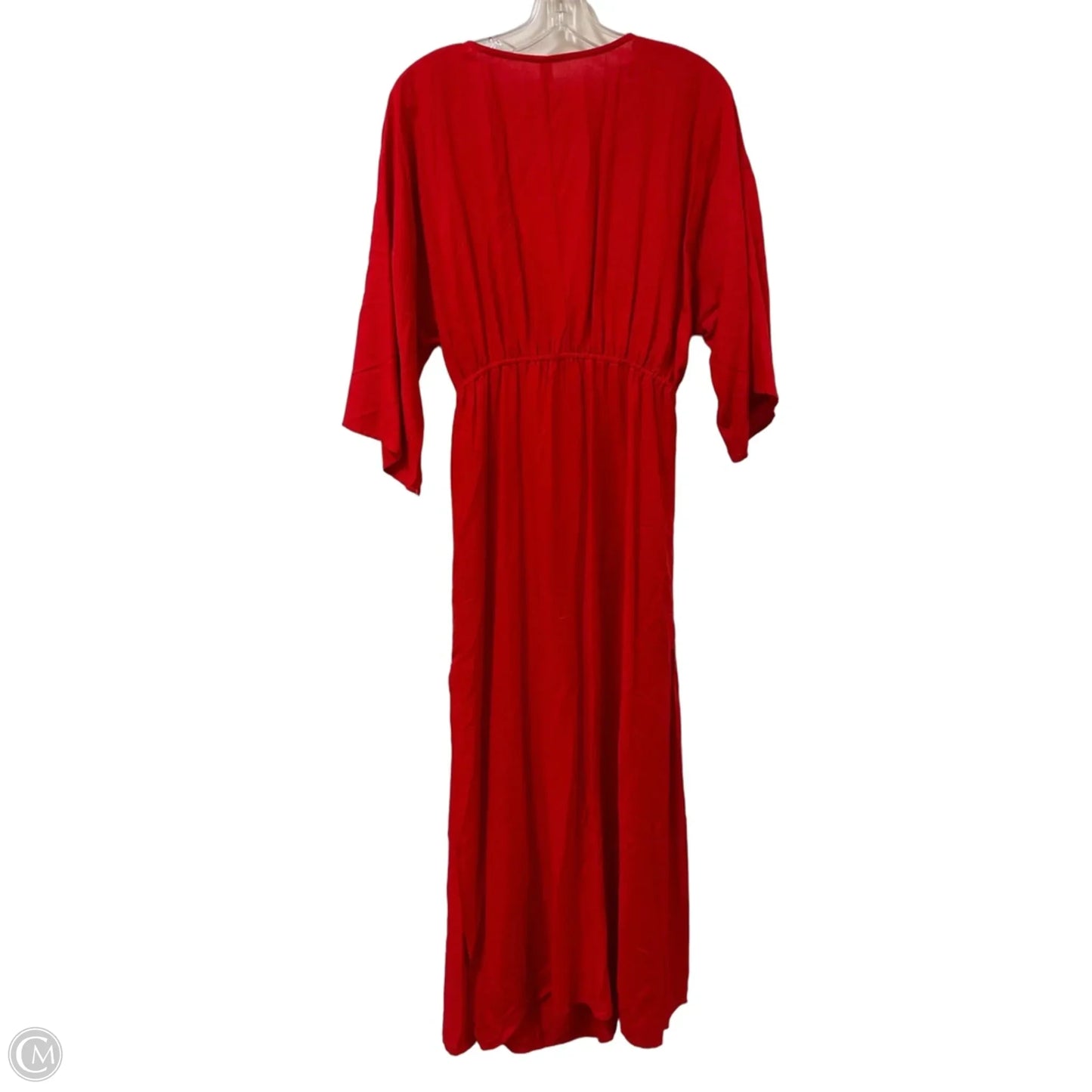 Dress Casual Midi By Anthropologie In Red, Size: Xs