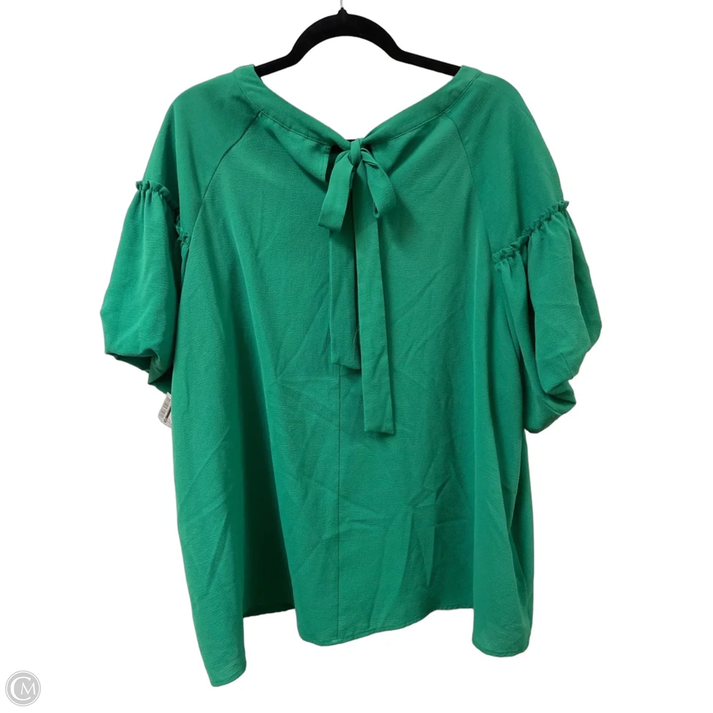 Top Short Sleeve By Cato In Green, Size: 3x