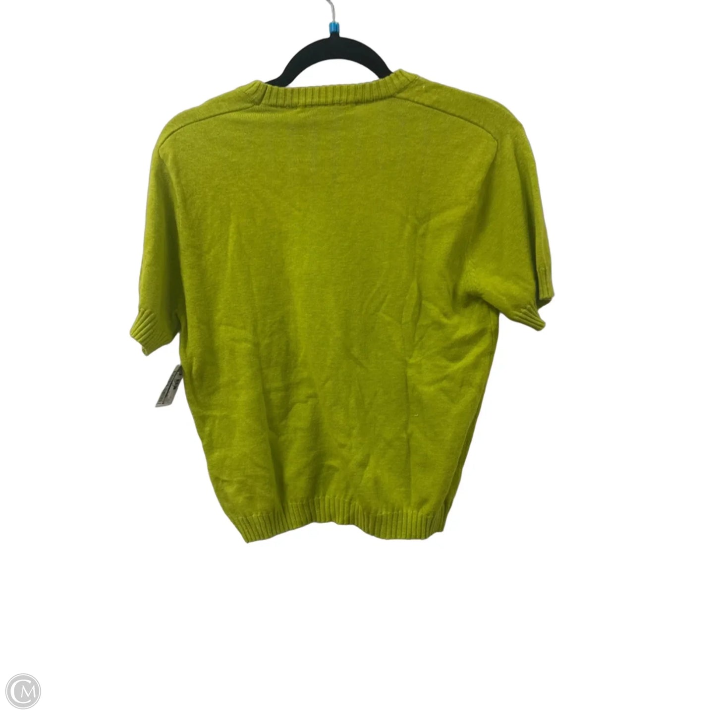 Sweater Short Sleeve By Zara In Green, Size: Xl